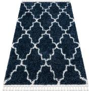 Tapis Rugsx Tapis UNION 3488 Trèfle marocain Trellis bleu 180x270 cm