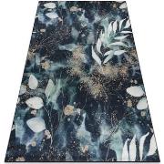 Tapis Rugsx Tapis lavable ANDRE 1336 Feuilles antidérapant - 80x150 cm