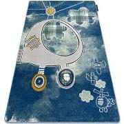 Tapis Rugsx Tapis PETIT HELICOPTER hélicoptère, avions bleu 120x170 cm