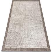 Tapis Rugsx TAPIS EN CORDE SIZAL FLOORLUX 20401 Cadre 120x170 cm