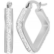 Boucles oreilles Sc Crystal B2789-ARGENT