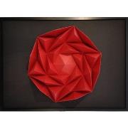 Tableaux, toiles Polygone Origami Rose des Sables