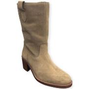 Bottines Patricia Miller Mi-botte Talon Taupe