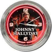 Horloges Sud Trading Horloge néon Rouge Johnny Hallyday