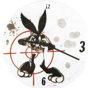 Horloges Tropico Horloge blanche en verre Bugs Bunny 30 cm