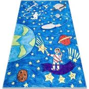 Tapis Rugsx Tapis lavable BAMBINO 2265 Fusée spatiale pour 160x220 cm