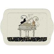 Vides poches Kiub Mini plateau rectangulaire Chats et Piano