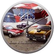 Horloges Nostalgic Art Pendule ronde US Cars