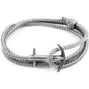 Bracelets Anchor &amp; Crew Bracelet Ancre Admiral Argenté Et Corde