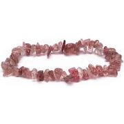 Bracelets Phoenix Import Bracelet en Chips de Quartz fraise