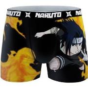 Boxers Naruto Boxer Homme Microfibre ASS2 Noir Orange