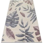 Tapis Rugsx Tapis HEOS 78428 crème / rose FEUILLES 160x220 cm