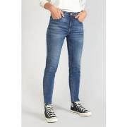 Jeans Le Temps des Cerises Power skinny taille haute 7/8ème jeans bleu
