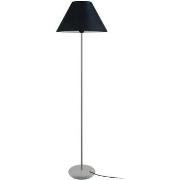 Lampadaires Tosel Lampadaire droit métal noir et aluminium