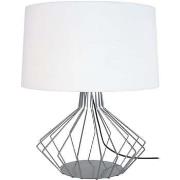 Lampes de bureau Tosel Lampe de salon filaire métal aluminium et blanc