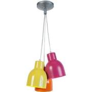 Lustres, suspensions et plafonniers Tosel Lustre grappe métal aluminiu...