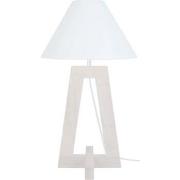 Lampes de bureau Tosel Lampe a poser colonne bois blanc