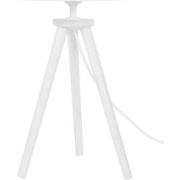 Lampes de bureau Tosel Lampe de chevet trépied bois blanc