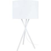 Lampes de bureau Tosel Lampe de chevet trépied métal blanc