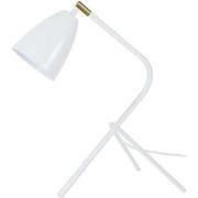 Lampes de bureau Tosel Lampe de bureau trépied métal blanc