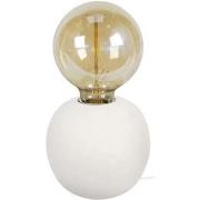 Lampes de bureau Tosel Lampe de chevet globe bois blanc d?Ivoire