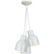 Lustres, suspensions et plafonniers Tosel Lustre grappe métal blanc d'...