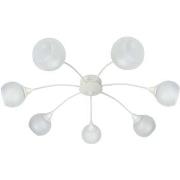 Lustres, suspensions et plafonniers Tosel Lustre multi bras métal blan...