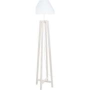 Lampadaires Tosel Lampadaire colonne bois blanc d'ivoire