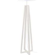 Lampadaires Tosel Lampadaire colonne bois blanc d'ivoire