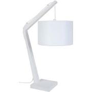 Lampes de bureau Tosel Lampe de chevet arqué bois blanc d'ivoire