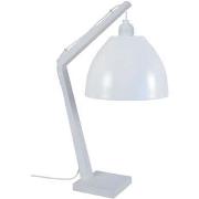 Lampes de bureau Tosel Lampe de chevet arqué bois blanc d'ivoire