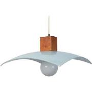 Lustres, suspensions et plafonniers Tosel Suspension carré bois blanc ...