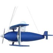 Lustres, suspensions et plafonniers Tosel Suspension avion bois bleu
