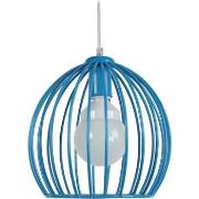 Lustres, suspensions et plafonniers Tosel Suspension globe métal bleu