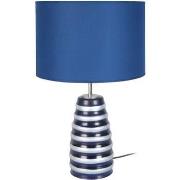 Lampes de bureau Tosel Lampe de chevet conique verre bleu