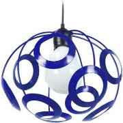 Lustres, suspensions et plafonniers Tosel Suspension globe métal blue ...