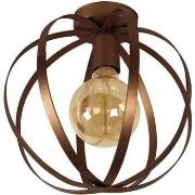 Lustres, suspensions et plafonniers Tosel Plafonnier globe métal bronz...