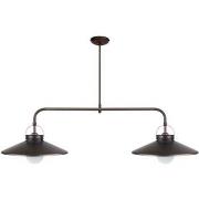 Lustres, suspensions et plafonniers Tosel Lustre poutre métal bronze