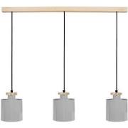 Lustres, suspensions et plafonniers Tosel Lustre bar métal gris