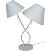 Lampes de bureau Tosel Lampe de chevet double cylindrique métal gris b...