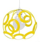 Lustres, suspensions et plafonniers Tosel Suspension globe métal jaune