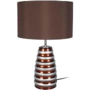 Lampes de bureau Tosel Lampe de chevet conique verre marron