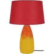 Lampes de bureau Tosel Lampe a poser conique verre multicolore