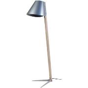 Lampadaires Tosel lampadaire liseuse colonne bois naturel et aluminium