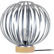 Lampes de bureau Tosel Lampe a poser globe métal naturel et aluminium