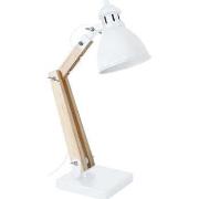 Lampes de bureau Tosel Lampe de bureau articulé métal naturel et blanc