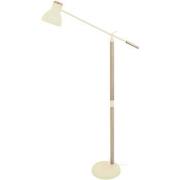 Lampadaires Tosel lampadaire liseuse articulé bois naturel et crème