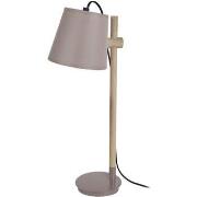 Lampes de bureau Tosel Lampe de bureau articulé bois naturel et taupe