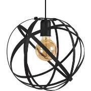 Lustres, suspensions et plafonniers Tosel Suspension globe métal noir