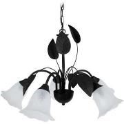 Lustres, suspensions et plafonniers Tosel Lustre multi bras métal noir